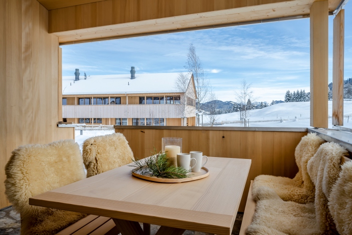 Chalet Veranda an der Skipiste