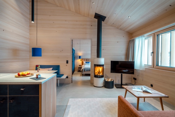 Chalet Bregenzerwald Kamin