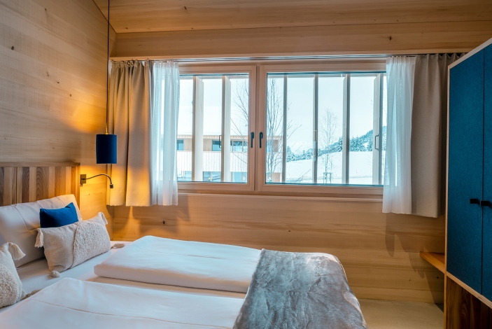 Schlafbereich Samina Vollholzbetten Flux Chalet